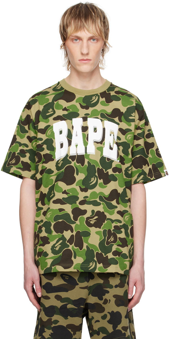 T-paita BAPE BAPE Khaki ABC Camo T-Shirt Vihreä | 001CSK301007M