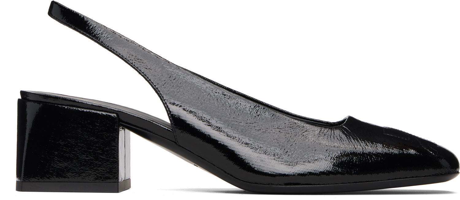 Tennarit ja kengät Courrèges Courrèges AC Vinyl Slingback Heels Musta | 325SPP039VY0003, 0