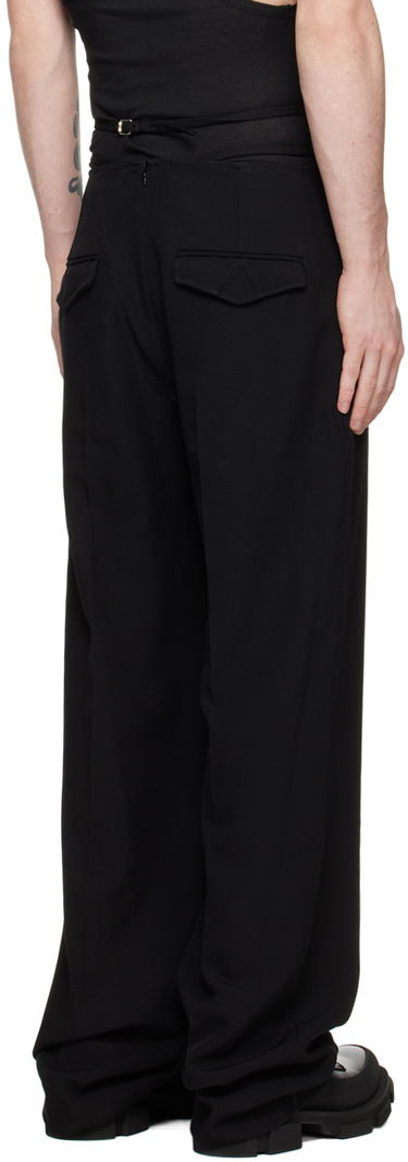 Housut Dion Lee V-Wire Detail Tailored Trousers Musta | C2104R23, 2