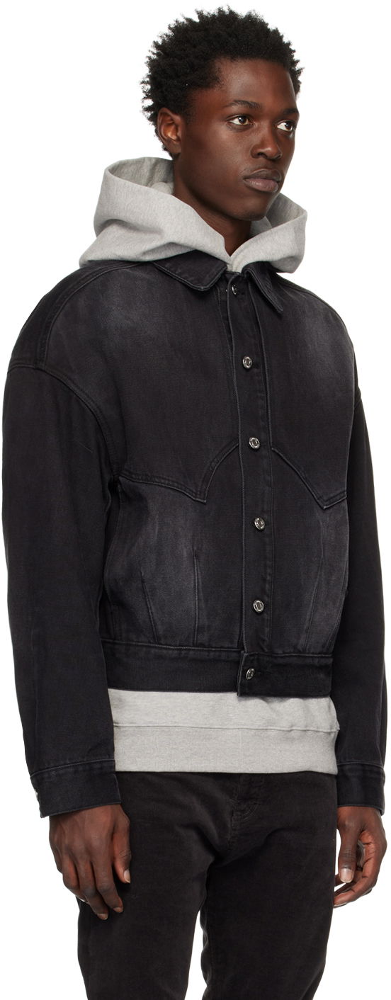 Takki We11done We11done Relaxed-Fit Denim Jacket Musta | WD-DJ3-22-303-U-BK, 1
