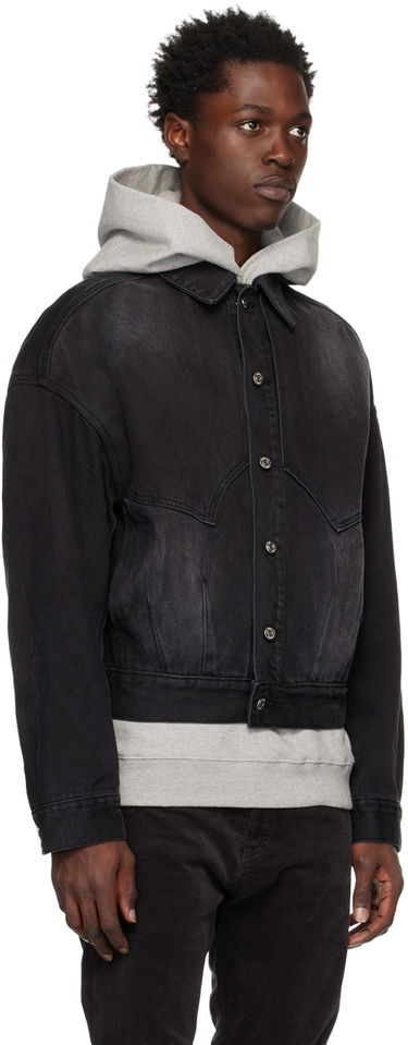 Takki We11done We11done Relaxed-Fit Denim Jacket Musta | WD-DJ3-22-303-U-BK, 1