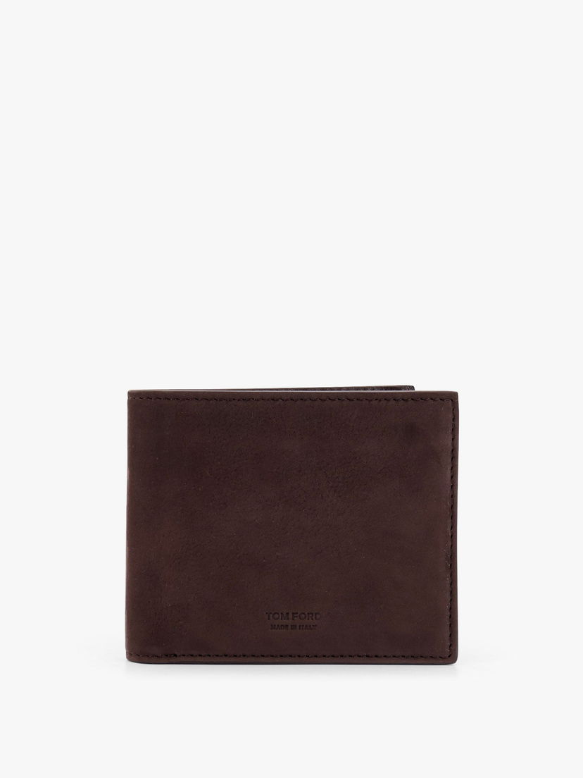 Lompakko Tom Ford Tom Ford Men's Leather Bifold Wallet Ruskea | Y0228LCL449G1B076