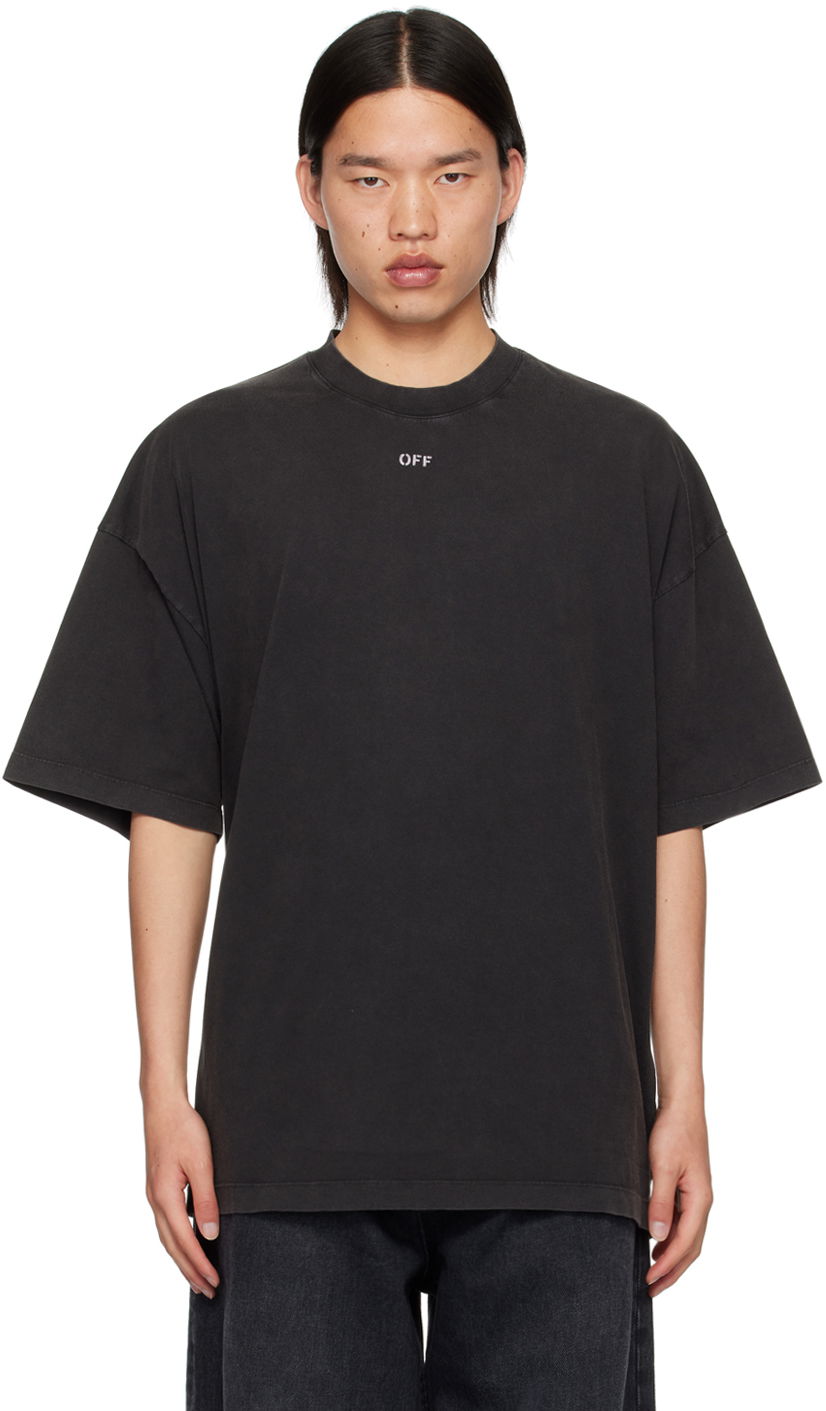 T-paita Off-White Black S.Matthew Skate T-Shirt Musta | OMAA161C99JER0021077