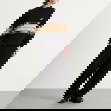 Villapaita Butter Goods Crest Knit Jumper, Size Large Musta | BG253301-BLK, 4