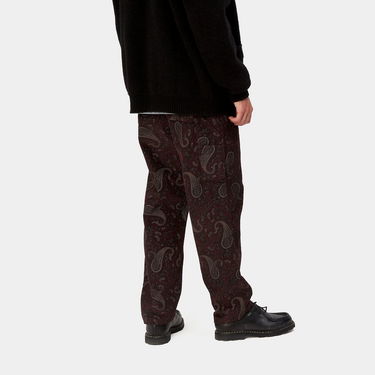 Housut Carhartt WIP Flint Pant Paisley Print "Buckeye rinsed" Ruskea | I029443_1U6_02, 4