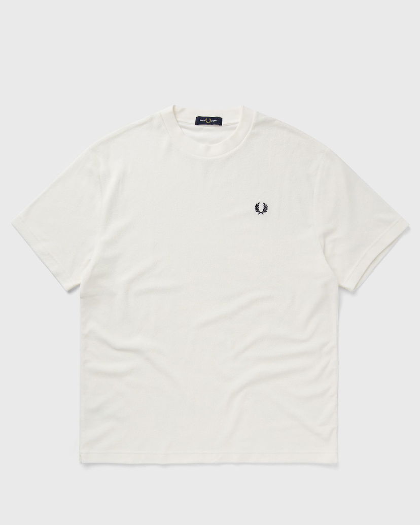 T-paita Fred Perry Relaxed Towelling T-Shirt Valkoinen | M8570-129