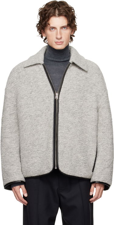 Takki JW Anderson JW Anderson Contrast Trim Full-Zip Jacket Harmaa | JK0394-PG1820, 0