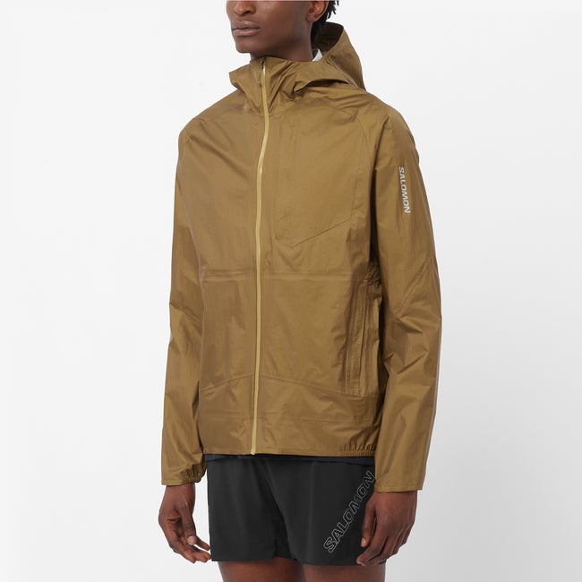 Takki Salomon Bonatti Waterproof Jacket Ruskea | LC2686200