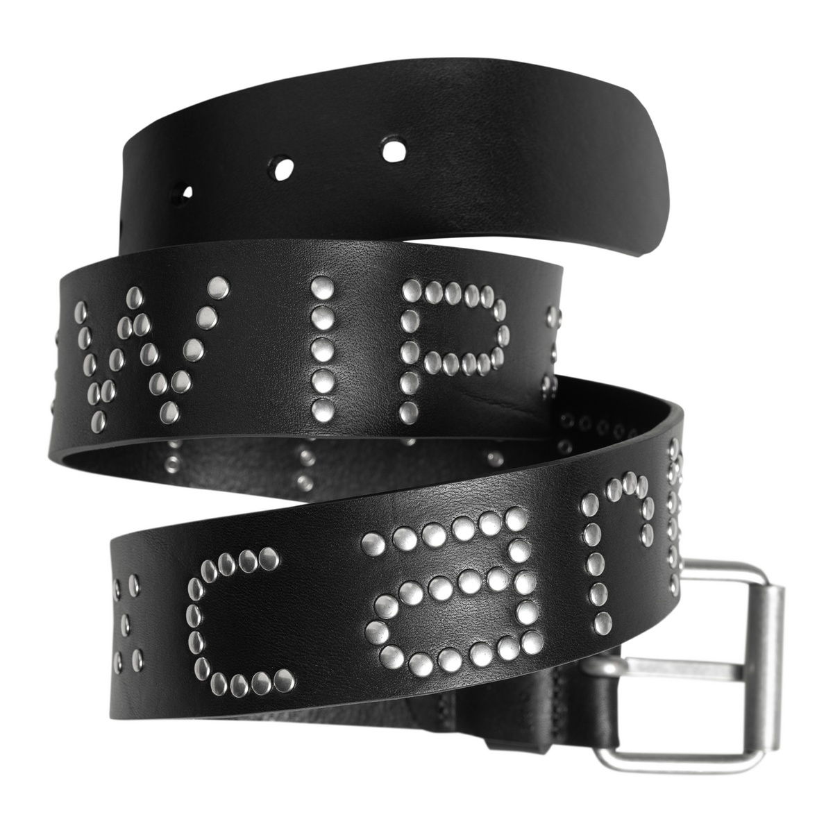 Vyöt Carhartt WIP Black Studded Script Belt Musta | I034422_6, 0