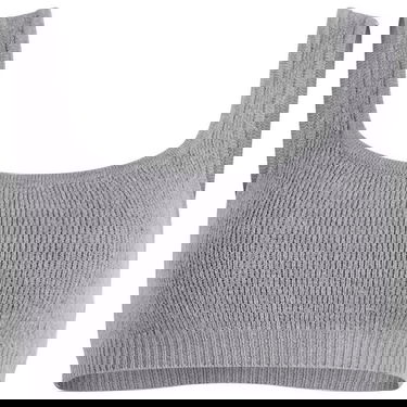 Rintaliivit SKIMS Textured Knit Bralette Size Large Harmaa | SP-SCP-9926W-DHG, 1