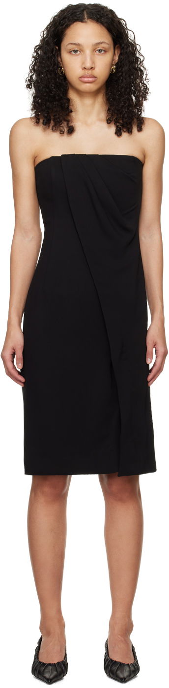 Mekko Anine Bing Anine Bing Halle Strapless Midi Dress Musta | A-02-0490-000