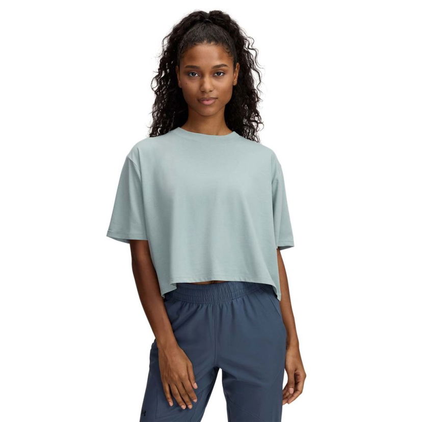 Crop top Under Armour Under Armour Rival Crop T-Shirt Vihreä | 1389721-348