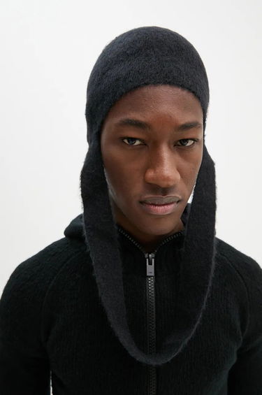 Pipo HELIOT EMIL Obelis Longline Beanie Musta | AW24_16_111_BLK01, 4