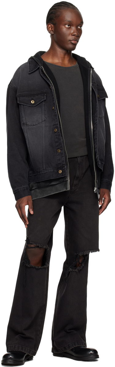 Takki We11done We11done Faded Denim Jacket Musta | WD-DJ2-24-345-M-BK, 3