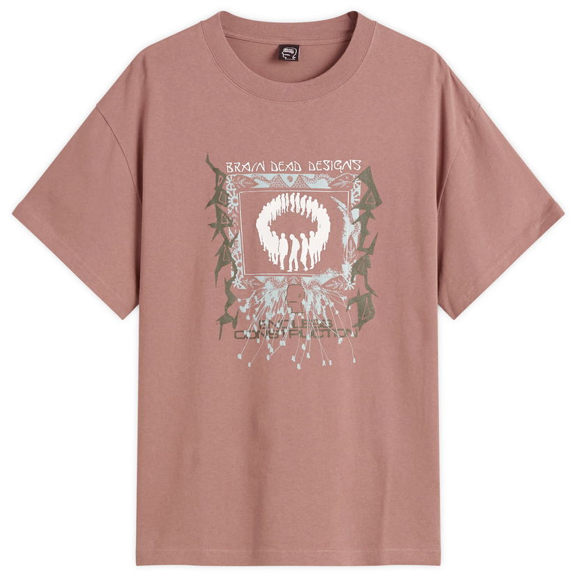 T-paita Brain Dead Endless Construction T-Shirt Ruskea | BDF25T00O046-NUT