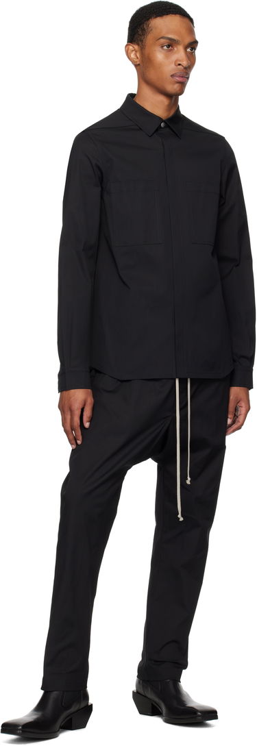 Housut Rick Owens Rick Owens Concordians Drawstring Trousers Musta | RU02E1380 TE, 3