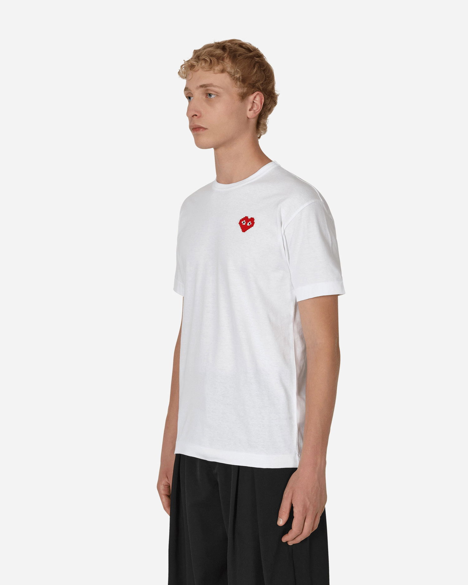 T-paita Comme des Garçons Invader Heart Valkoinen | P1T322 2, 1