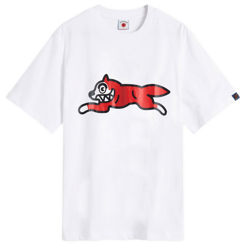 T-paita BBC IceCream ICECREAM Running Dog T-Shirt, Size Large Valkoinen | IC23449-WHT