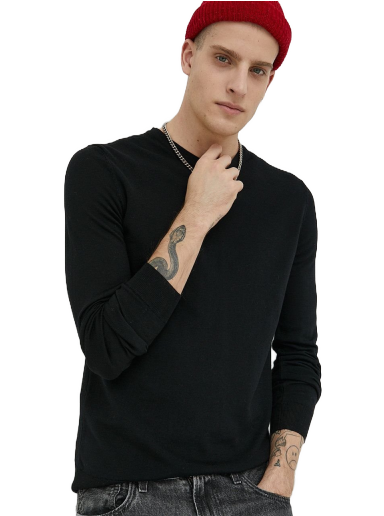 Villapaita BOSS Wool Sweater Musta | 50476832