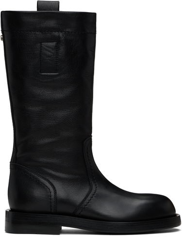 Vaatteet Ann Demeulemeester Ann Demeulemeester Bente Leather Boots Musta | 2510-W-C32-LT157-099, 0