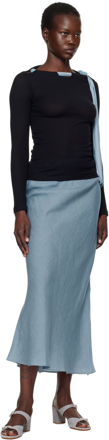 Villapaita Baserange Baserange Circ Long Sleeve T-Shirt Musta | TOCIL-RB-SP25, 3