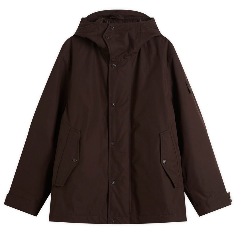 Parka Stone Island Weatherproof Cotton Canvas Parka Jacket, Size Large Ruskea | K2S154100105-V0070