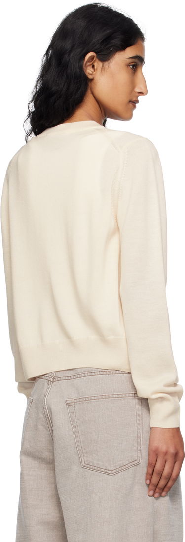 Villapaita MAISON KITSUNÉ Maison Kitsuné Double Fox Head Patch Cardigan Beige | OW051CFKT1036, 2