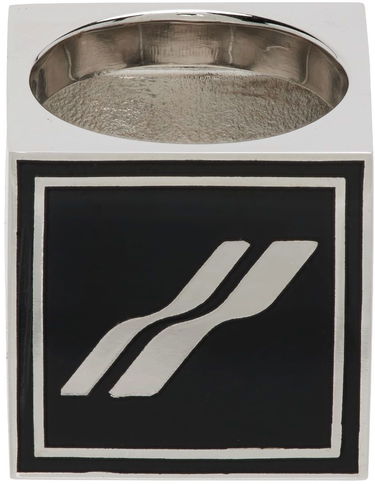 Kynttilät We11done Square Logo Dice Ring Musta | WD-AJ1-22-703-U-BK, 0