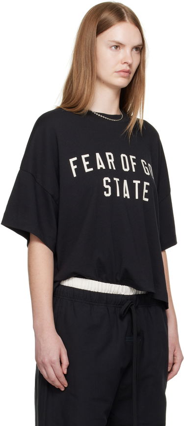T-paita Fear of God Fear of God ESSENTIALS Boxy T-shirt Musta | 125SP257160FW, 1