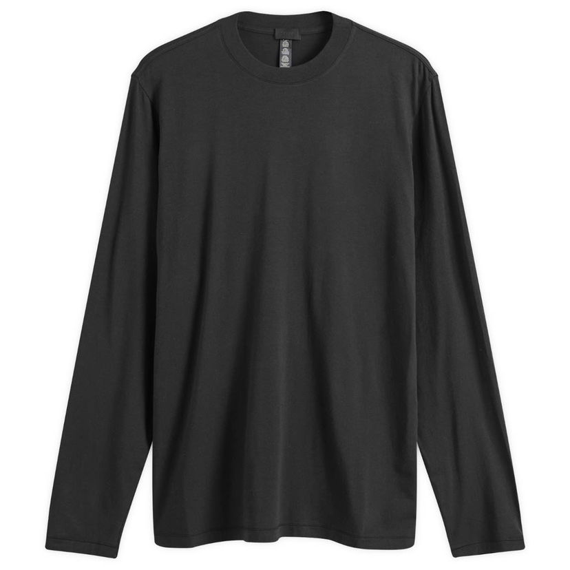 T-paita SKIMS Boyfriend Long Sleeve T-Shirt, Size X-Large Musta | AP-LGS-0585-ONX