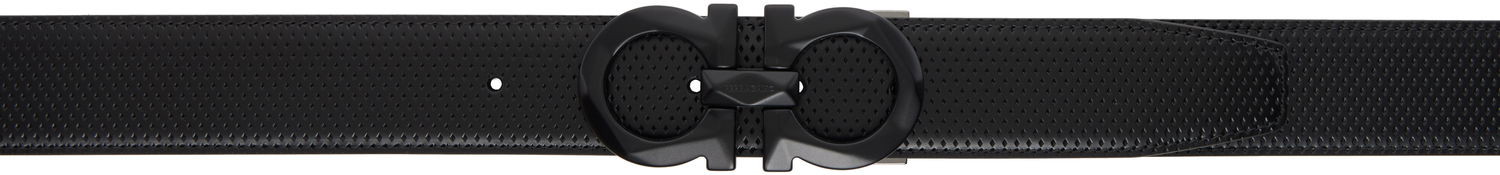 Vyöt FERRAGAMO Adjustable Gancini Reversible Belt Musta | 759035, 0