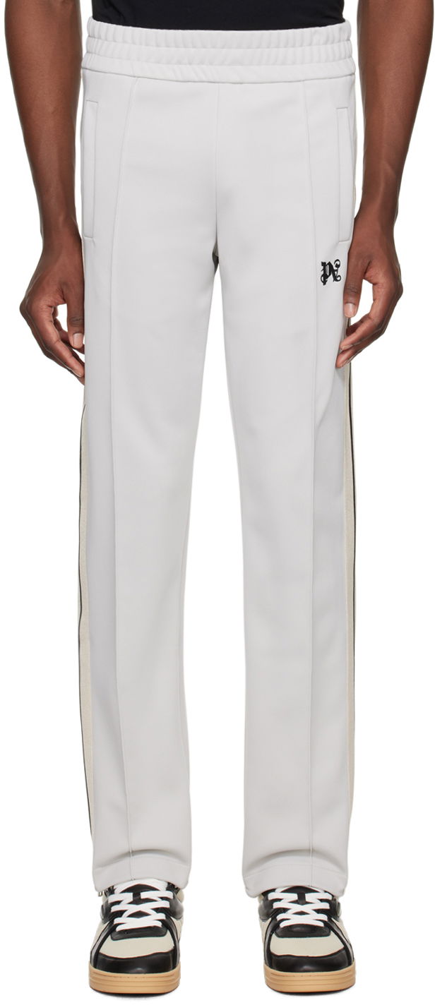 Verryttelyhousut Palm Angels Monogram Track Pants Harmaa | PMCJ020R24FAB0010510