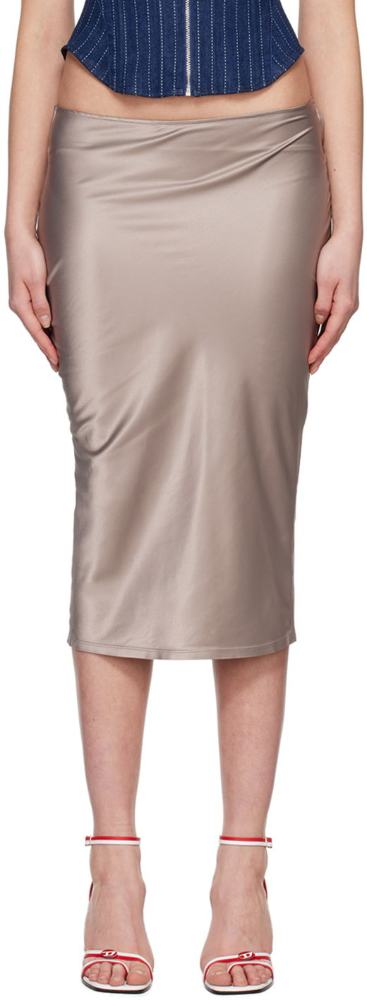 Hame Miaou Miaou Verona Midi Skirt Harmaa | 4027SS3SIL