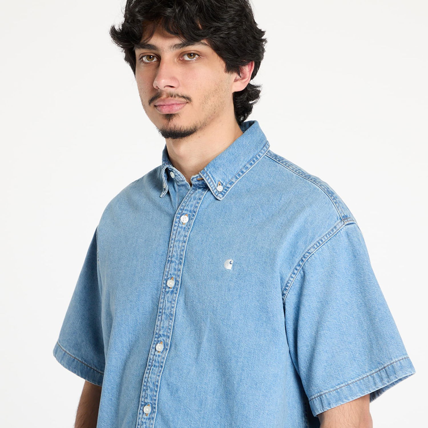 Paita Carhartt WIP Carhartt WIP S/S Lucas Shirt Sininen | I034575.0135, 1
