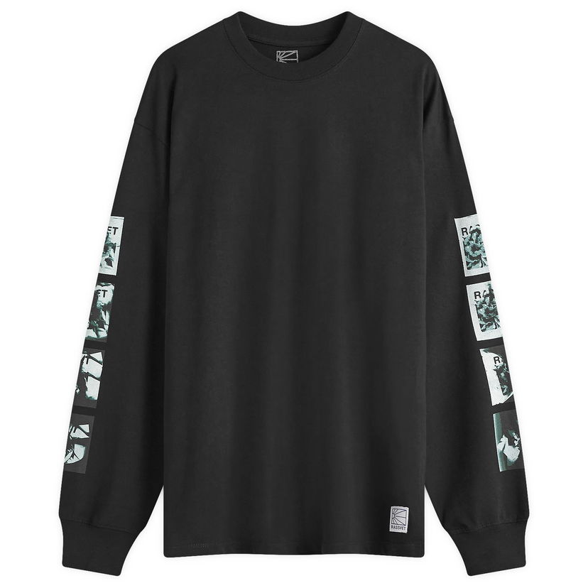T-paita PACCBET Flower Long Sleeve Musta | PACC15T011-BLK