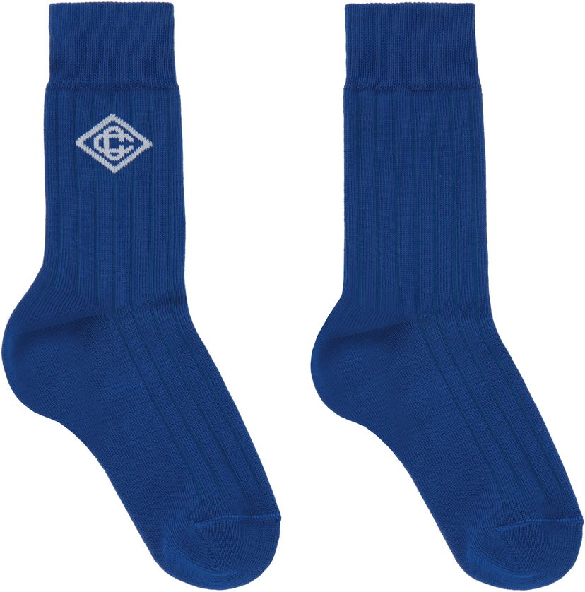 Sukat Casablanca Dress Socks Sininen | APS25-ACC-086-01