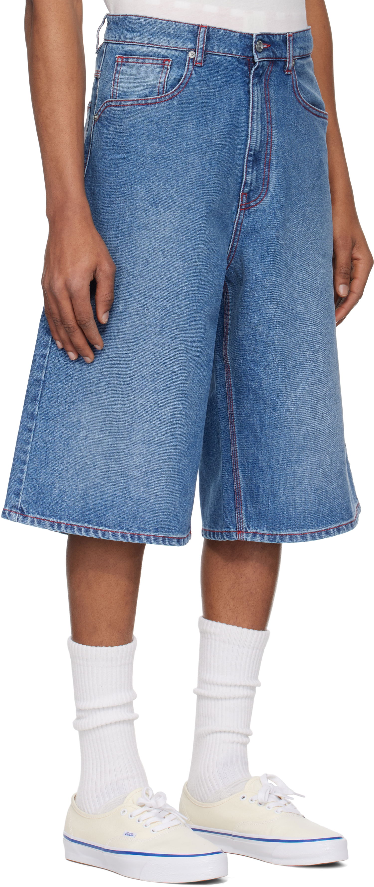 Shortsit ERL ERL Indiana Denim Skate Shorts Sininen | ERL10P014, 1