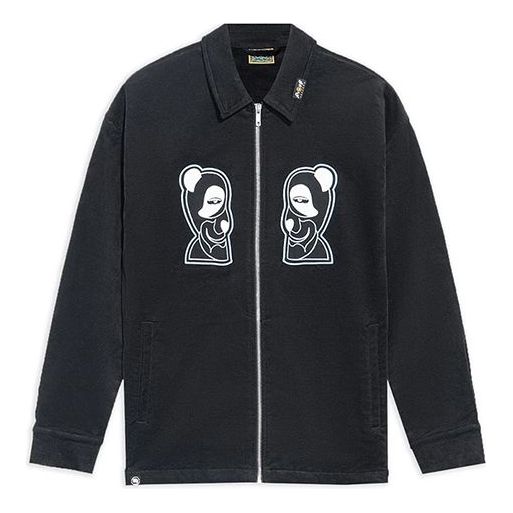 Tuulitakki Li-Ning BADFIVE Pattern Loose Jacket Musta | AFDRA33-1