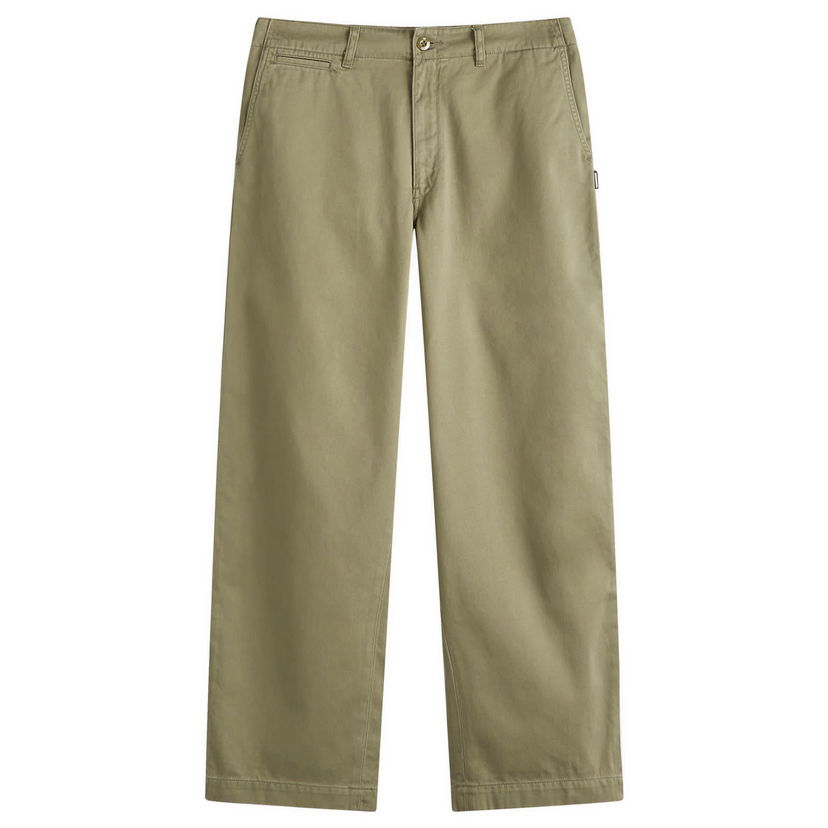 Housut Neighborhood Neighborhood Classic Chino Pants, Size Large Vihreä | 242AQNH-PTM04-OLV