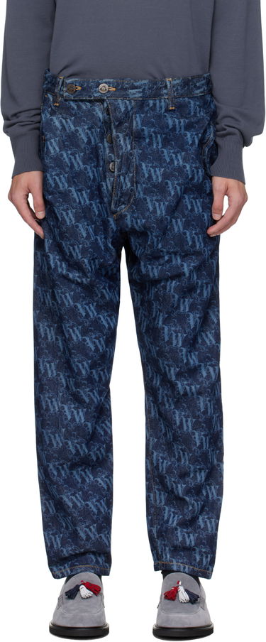 Jeans Vivienne Westwood Vivienne Westwood Drunken Patterned Jeans Sininen | 3902000X-W014I-AAA-, 0