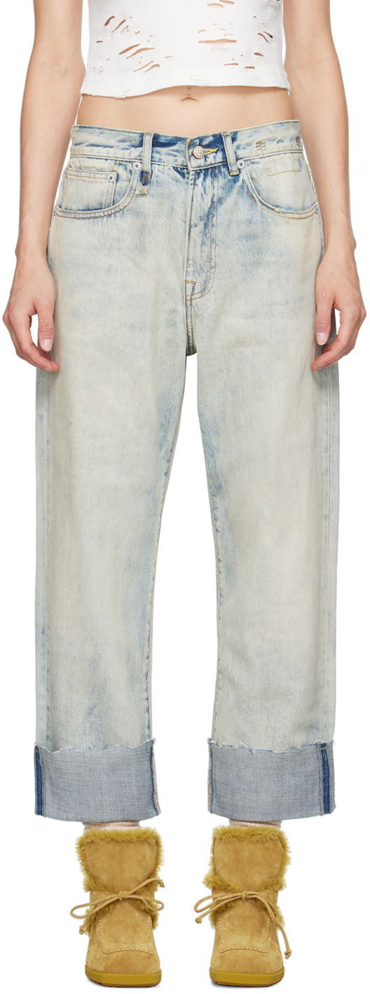 Jeans R13 R13 Cuffed X-Boyfriend Jeans Sininen | R13WD111-D218C