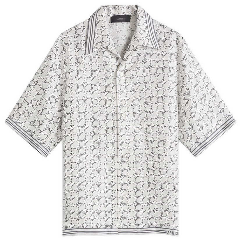 Paita AMIRI Quad Bowling Pattern Shirt Valkoinen | AMSTCA1084-179