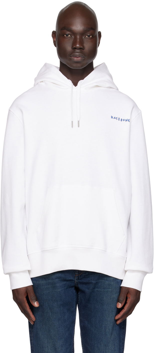 Huppari rag & bone Rag & Bone Coffee Hoodie Valkoinen | MBC23HT040AP40