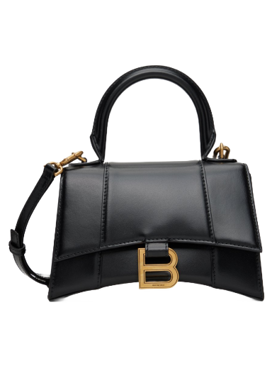 Olkalaukku Balenciaga XS Hourglass Bag Musta | 592833 1QJ4M