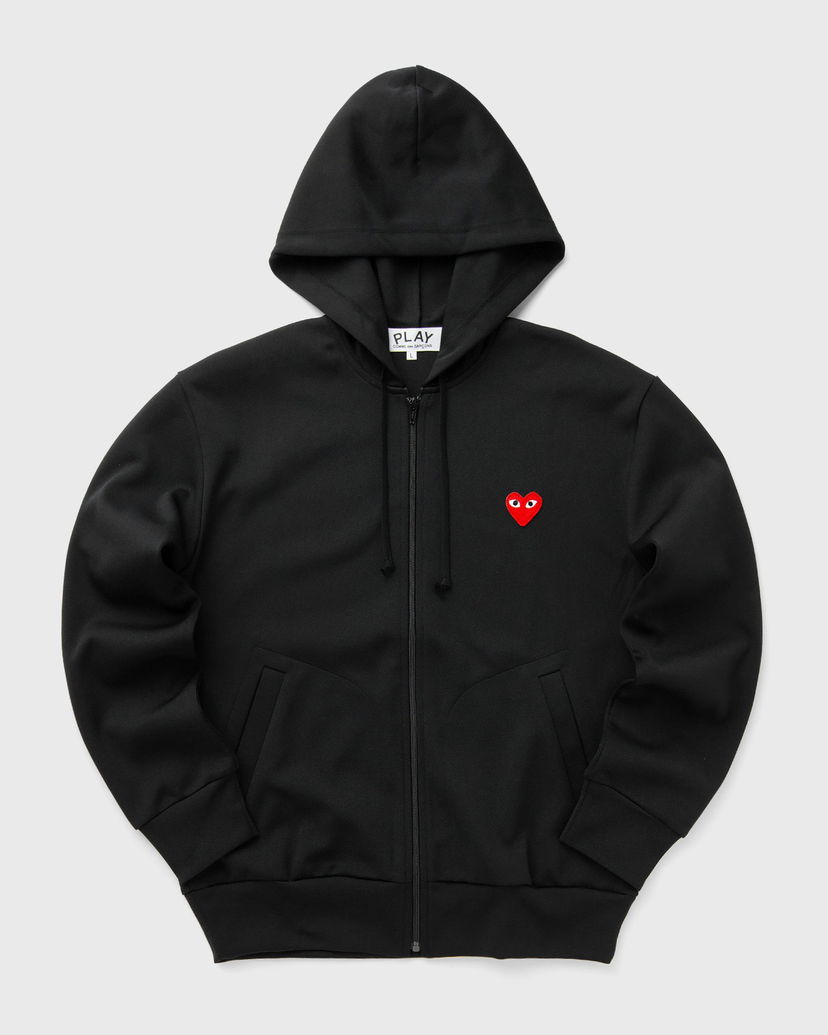 Huppari Comme des Garçons Play Comme des Garcons Full-Zip Hoodie Red Heart Musta | AX-T172-051-1