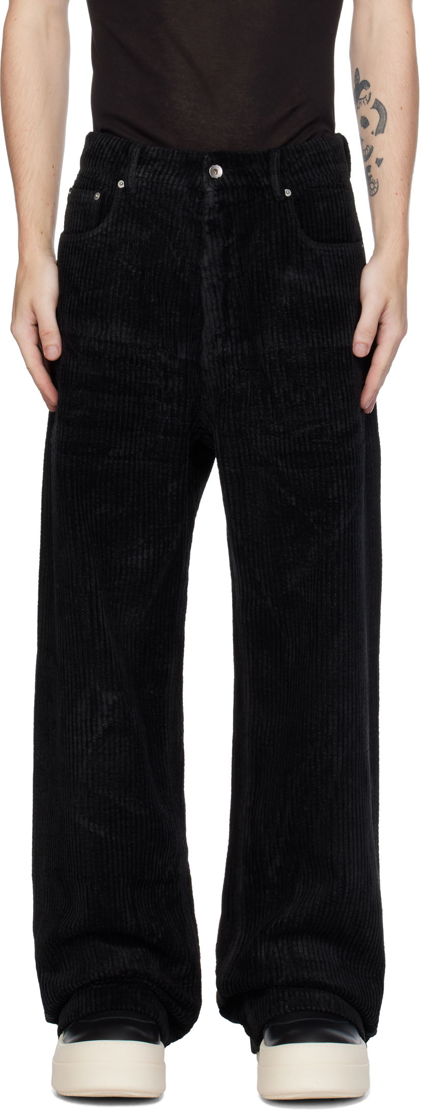 Housut Rick Owens Geth Trousers Musta | DU02D2351 HCF