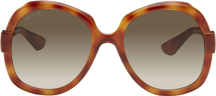 Aurinkolasit Gucci Saint Tropez Oversized Sunglasses Ruskea | GG1432S-002
