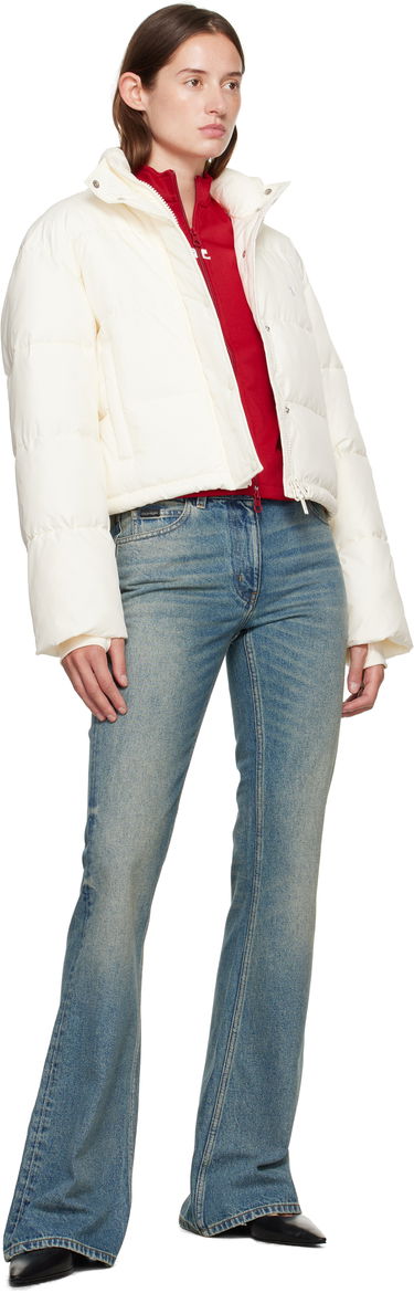 Puffer takki Courrèges Courrèges Cropped Puffer Jacket Valkoinen | 323CMA106PL0112, 3