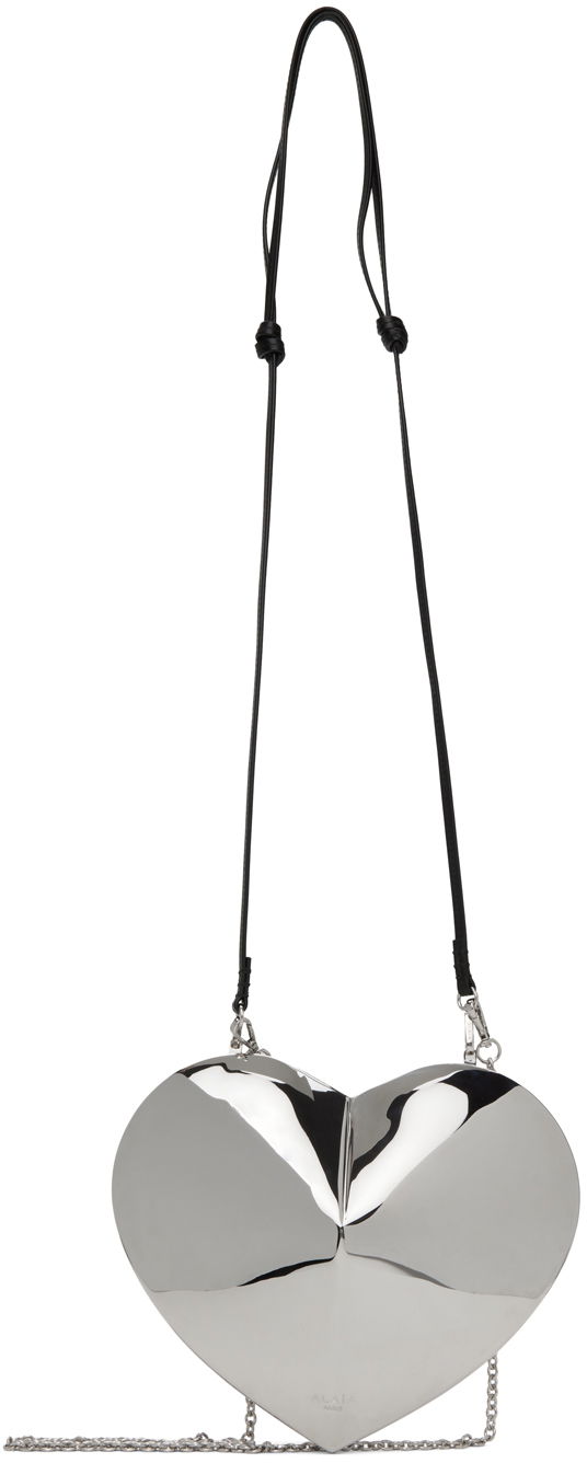 Olkalaukku Alaïa ALAÏA Silver 'Le Cœur' Minaudiere Bag Metallinen | AA1S05021LA006