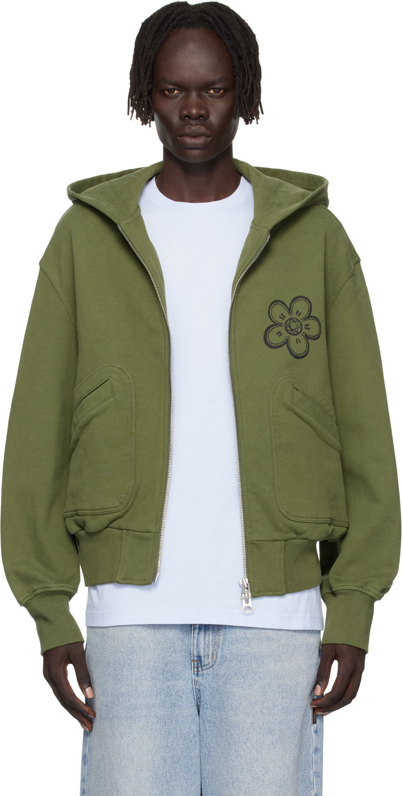 Huppari KENZO Kenzo Paris Futura 2000 Edition Boxy Full-Zip Hoodie Vihreä | FF65HO5514MT